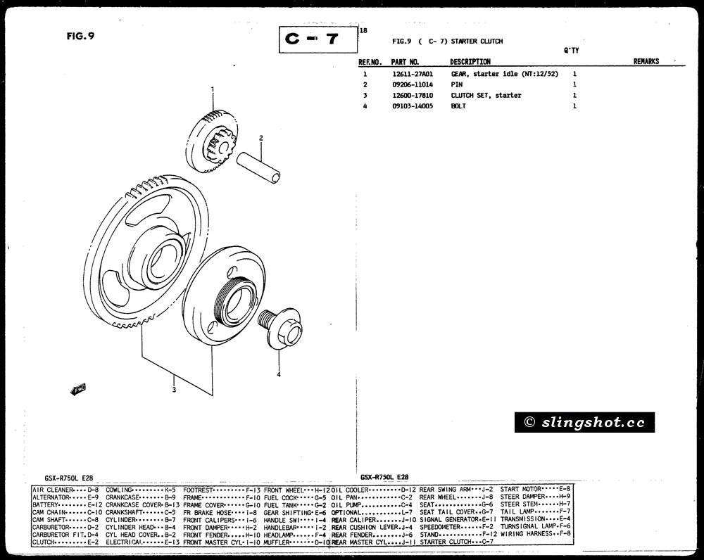C-7 Starter Clutch