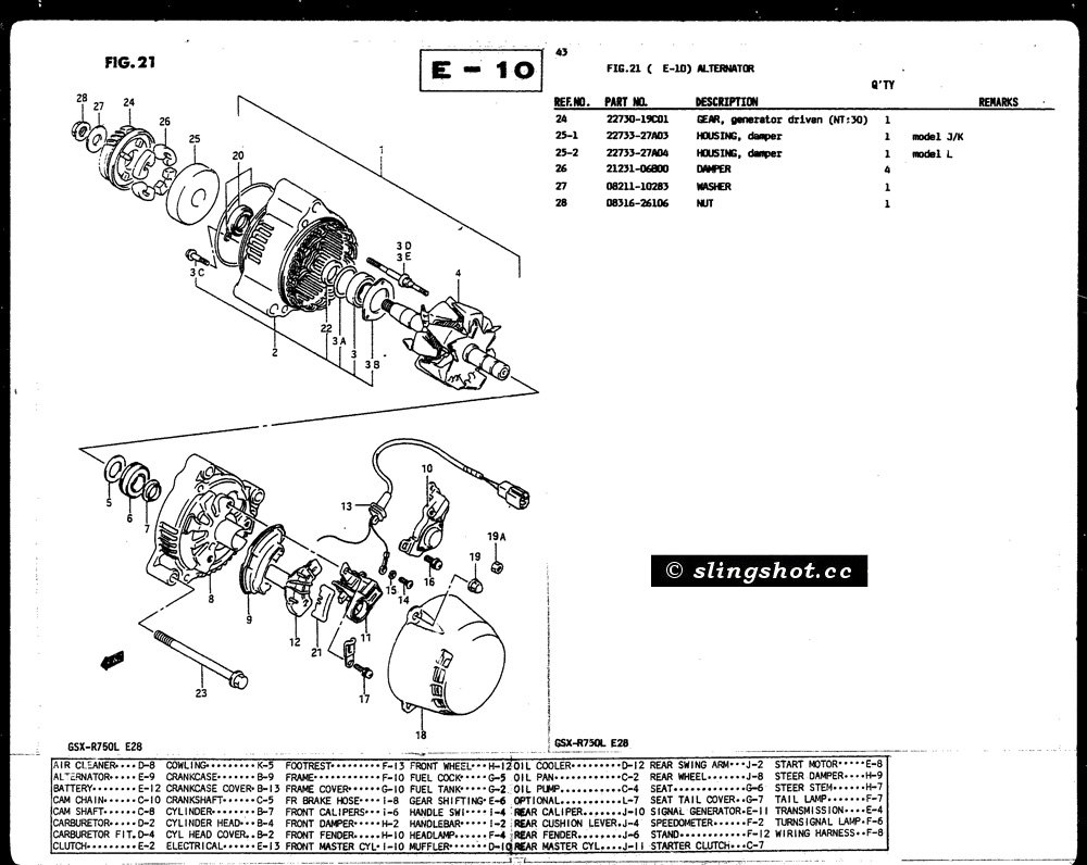 E-10 Alternator