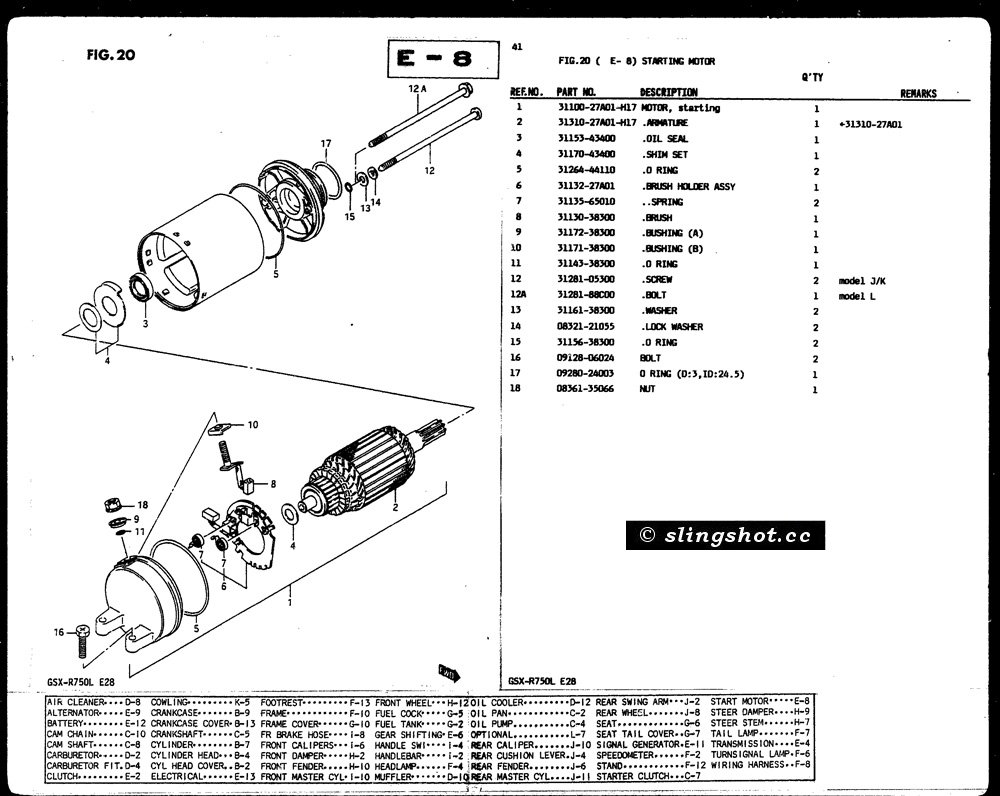 E-8 Starting Motor