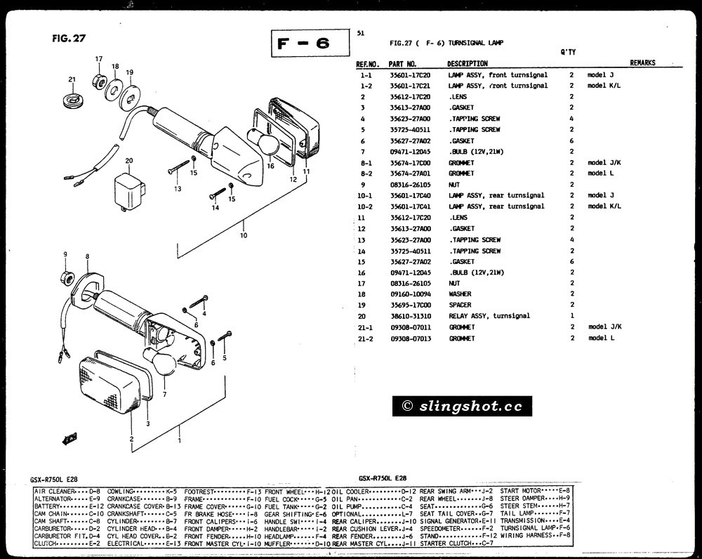 F-6 Turnsignal Lamp