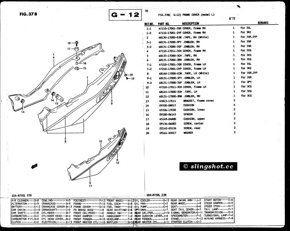 G-12 Frame Cover (Model L)