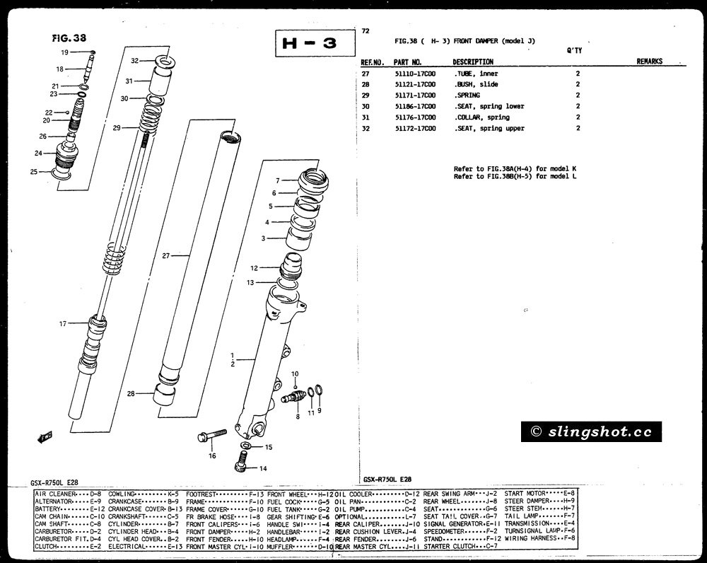 H-3 Front Damper (Model J)