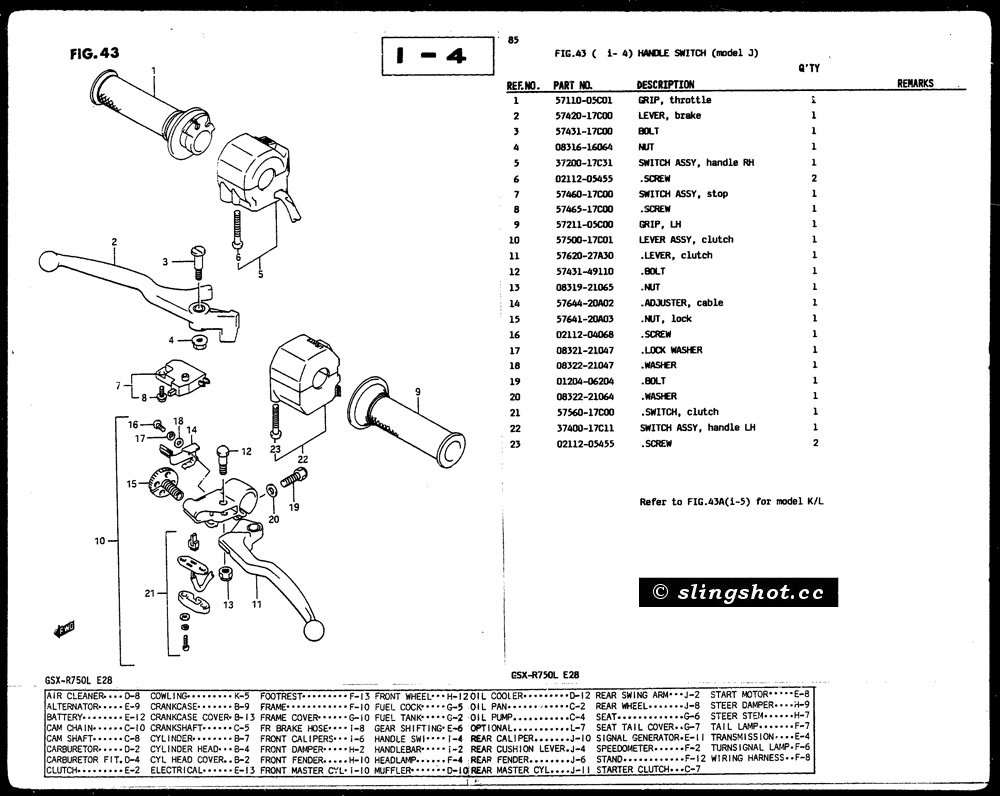 I-4 Handle Switch (Model J)