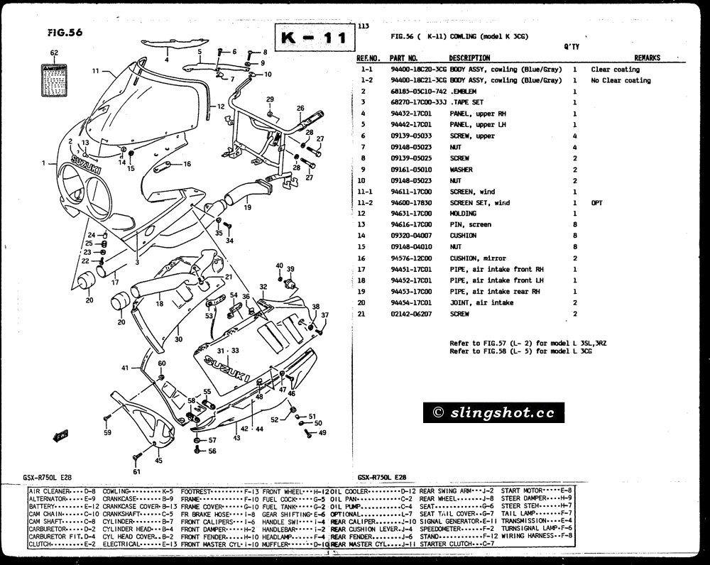 K-11 Cowling (Model K 3CG)