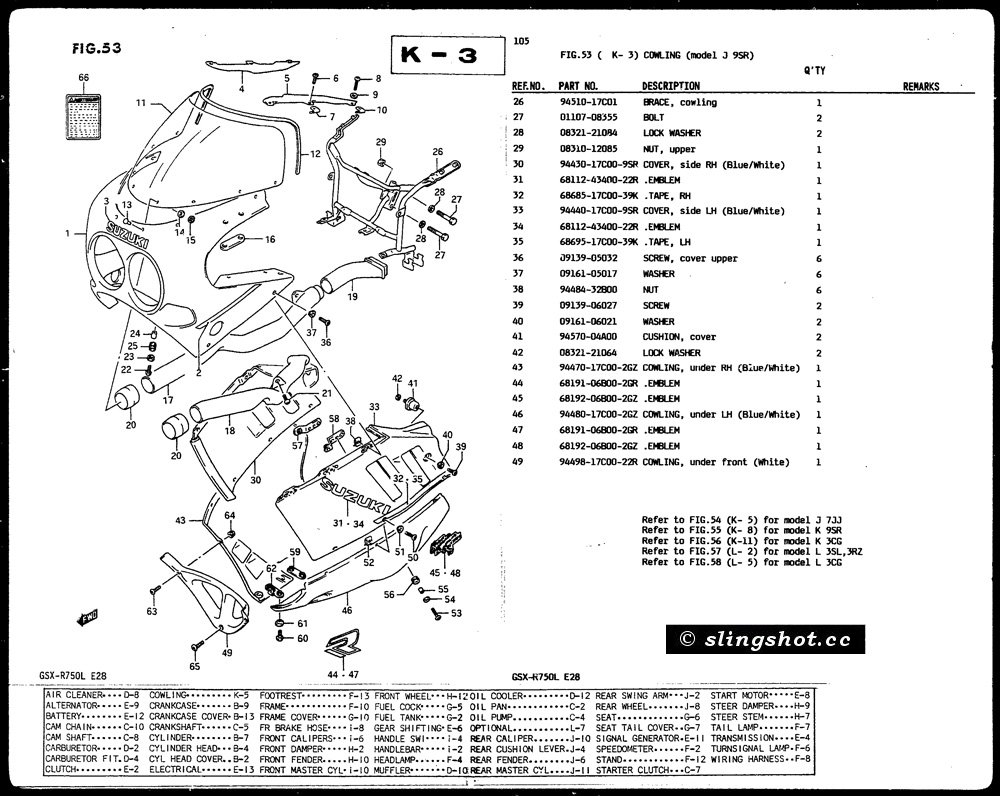 K-3 Cowling (Model J 9SR)
