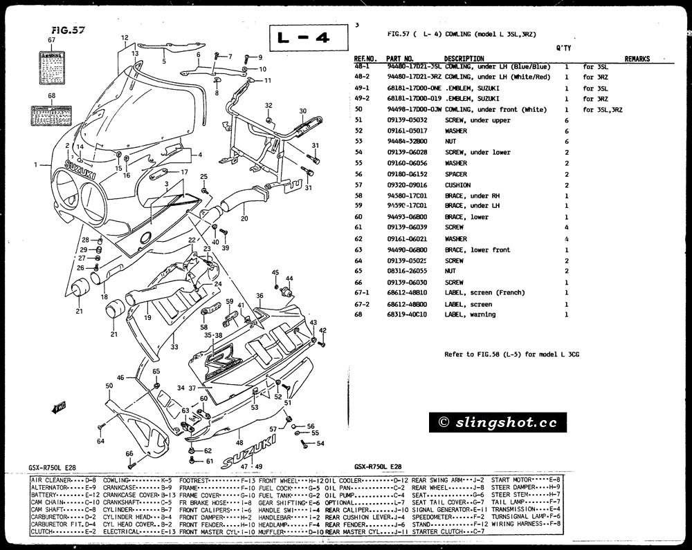 L-4 Cowling (Model L 3SL - 3RZ)